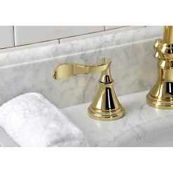 Clearance KS298XCFL-P Century Widespread Bathroom Faucet with Brass Pop-Up 8