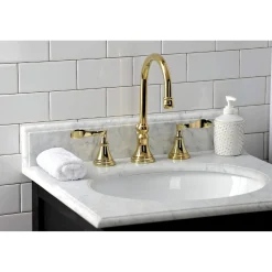 Clearance KS298XCFL-P Century Widespread Bathroom Faucet with Brass Pop-Up 8