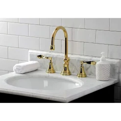 Clearance KS298XCFL-P Century Widespread Bathroom Faucet with Brass Pop-Up 8