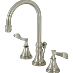 Clearance KS298XCFL-P Century Widespread Bathroom Faucet with Brass Pop-Up 8