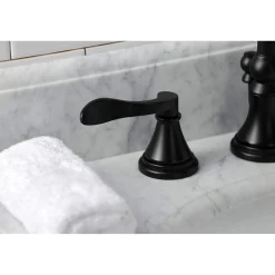 Outlet KS298XDFL-P NuFrench Widespread Bathroom Faucet with Brass Pop-Up 8" Widespread