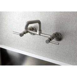 New KS823X-P Concord Two-Handle Wall-Mount Kitchen Faucet Wall Mounted Kitchen Faucets