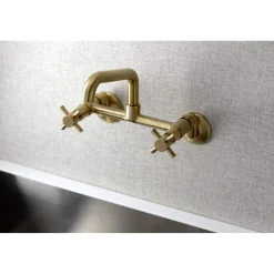 Best KS423X-P Concord Two-Handle Wall-Mount Kitchen Faucet Wall Mounted Kitchen Faucets