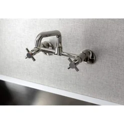 Best KS423X-P Concord Two-Handle Wall-Mount Kitchen Faucet Wall Mounted Kitchen Faucets