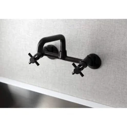 Best KS423X-P Concord Two-Handle Wall-Mount Kitchen Faucet Wall Mounted Kitchen Faucets