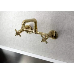 Best KS423X-P Concord Two-Handle Wall-Mount Kitchen Faucet Wall Mounted Kitchen Faucets
