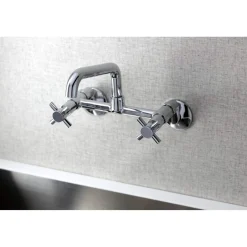 Best KS423X-P Concord Two-Handle Wall-Mount Kitchen Faucet Wall Mounted Kitchen Faucets