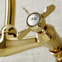 Outlet KS114X-P Essex Two Handle Wall Mount Kitchen Faucet Wall Mounted Kitchen Faucets