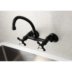 Outlet KS114X-P Essex Two Handle Wall Mount Kitchen Faucet Wall Mounted Kitchen Faucets