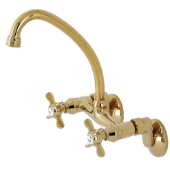 Outlet KS114X-P Essex Two Handle Wall Mount Kitchen Faucet Wall Mounted Kitchen Faucets