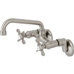 Outlet KS113X-P Essex Two Handle Wall Mount Kitchen Faucet Wall Mounted Kitchen Faucets