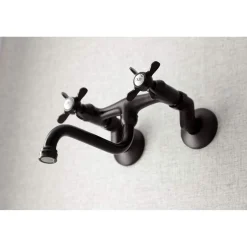 Discount KS116X-P Essex Two Handle Wall Mount Bathroom Faucet Wall Mount