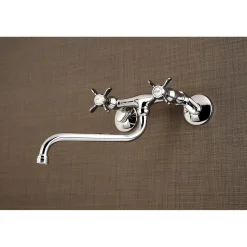 Discount KS115X-P Essex Two Handle Wall Mount Bathroom Faucet Wall Mount