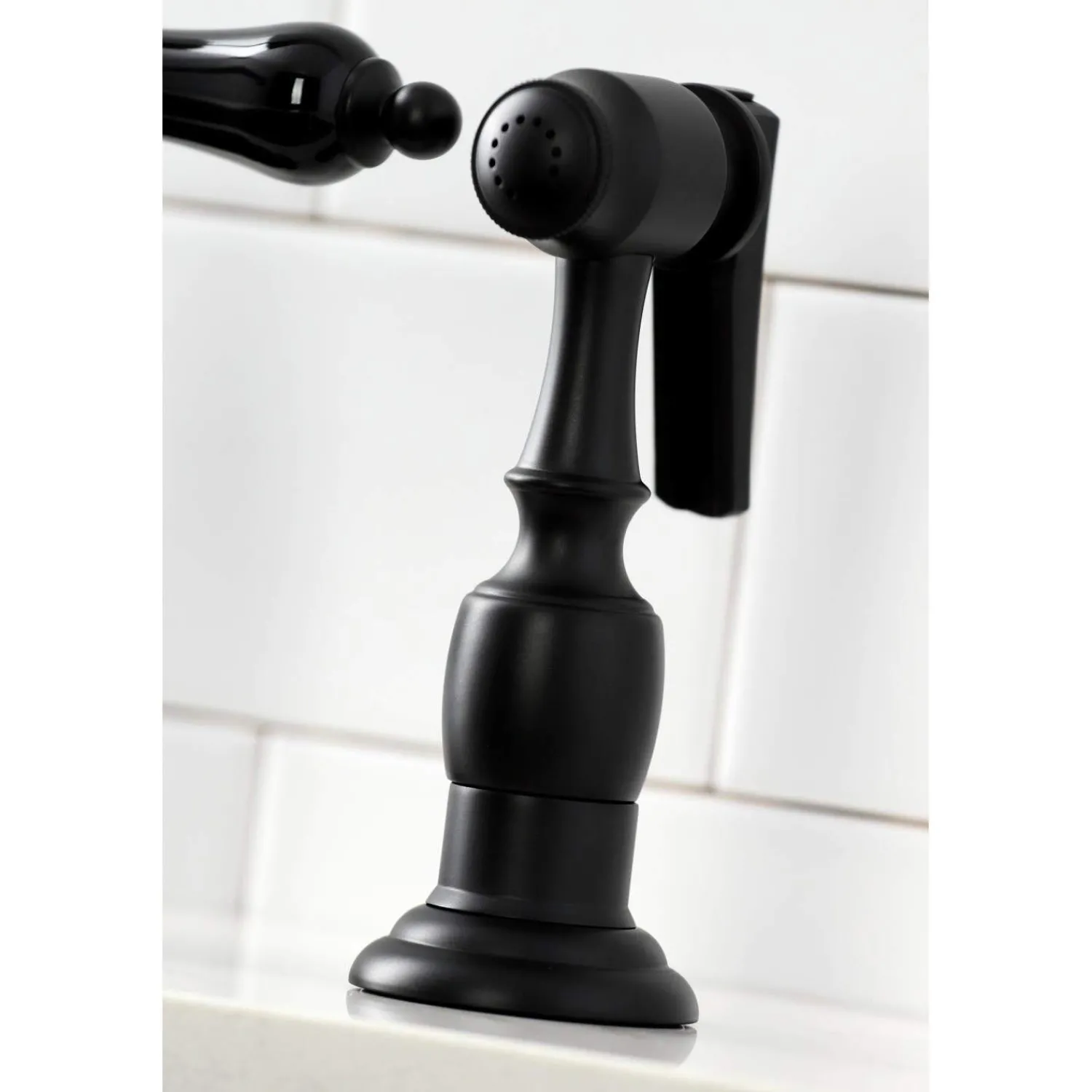Sale KS727XPKLBS-P Duchess Bridge Kitchen Faucet with Brass Sprayer Bridge Faucets