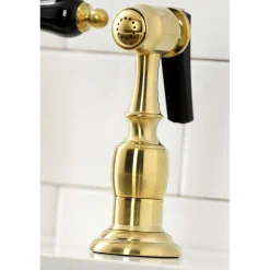 Sale KS727XPKLBS-P Duchess Bridge Kitchen Faucet with Brass Sprayer Bridge Faucets