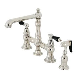 Sale KS727XPKLBS-P Duchess Bridge Kitchen Faucet with Brass Sprayer Bridge Faucets