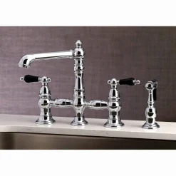 Sale KS727XPKLBS-P Duchess Bridge Kitchen Faucet with Brass Sprayer Bridge Faucets