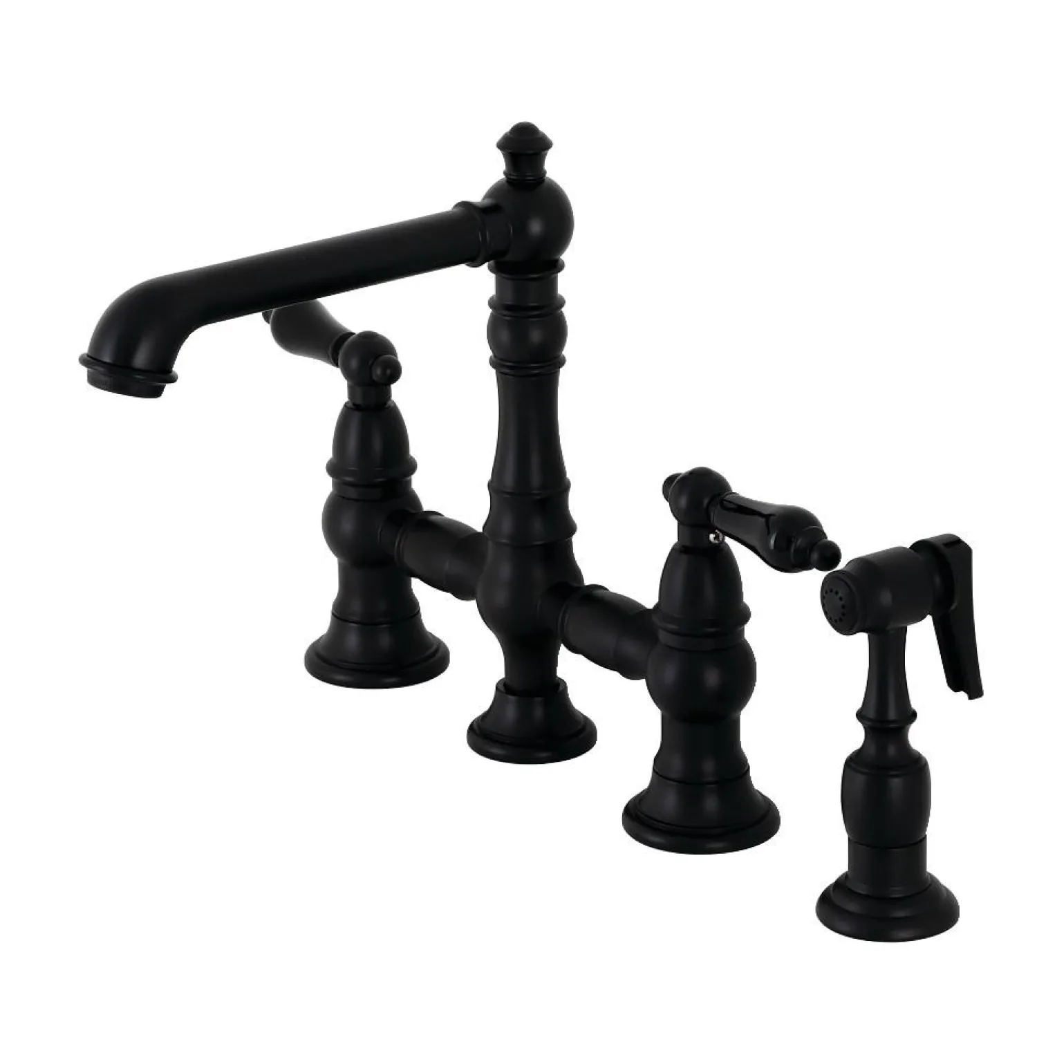 Sale KS727XPKLBS-P Duchess Bridge Kitchen Faucet with Brass Sprayer Bridge Faucets