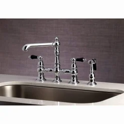 Sale KS727XPKLBS-P Duchess Bridge Kitchen Faucet with Brass Sprayer Bridge Faucets