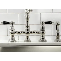 Discount KS327XPKLBS-P Duchess Bridge Kitchen Faucet with Brass Sprayer Bridge Faucets