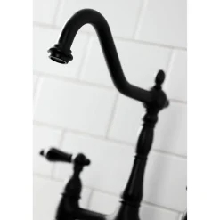 Clearance KS127XPKLBS-P Duchess Bridge Kitchen Faucet with Brass Sprayer Bridge Faucets