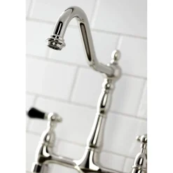 Clearance KS127XPKLBS-P Duchess Bridge Kitchen Faucet with Brass Sprayer Bridge Faucets