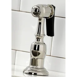 Clearance KS127XPKLBS-P Duchess Bridge Kitchen Faucet with Brass Sprayer Bridge Faucets