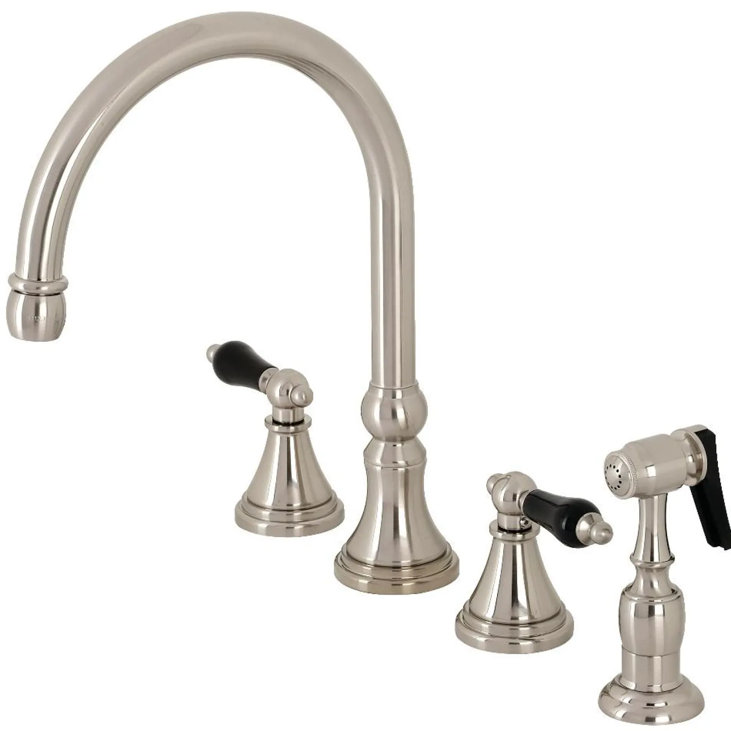 New KS279XPKLBS-P Duchess Widespread Kitchen Faucet with Brass Sprayer Widespread Kitchen Faucets