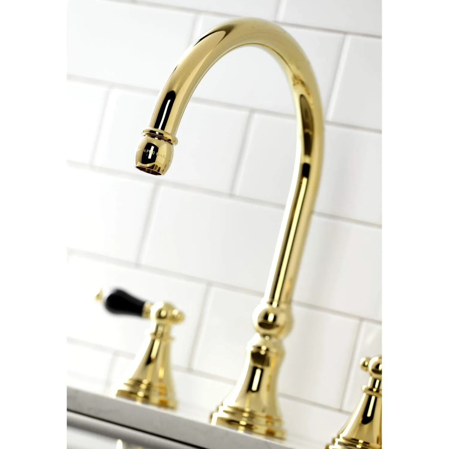 New KS279XPKLBS-P Duchess Widespread Kitchen Faucet with Brass Sprayer Widespread Kitchen Faucets
