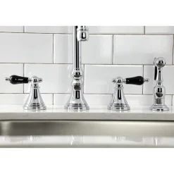 New KS279XPKLBS-P Duchess Widespread Kitchen Faucet with Brass Sprayer Widespread Kitchen Faucets