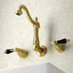 New KS125XPKL-P Duchess Two-Handle Wall Mount Bathroom Faucet Wall Mount