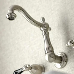 New KS125XPKL-P Duchess Two-Handle Wall Mount Bathroom Faucet Wall Mount
