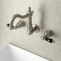 New KS125XPKL-P Duchess Two-Handle Wall Mount Bathroom Faucet Wall Mount