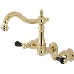 New KS125XPKL-P Duchess Two-Handle Wall Mount Bathroom Faucet Wall Mount