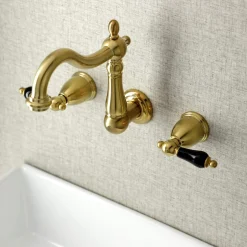 New KS125XPKL-P Duchess Two-Handle Wall Mount Bathroom Faucet Wall Mount