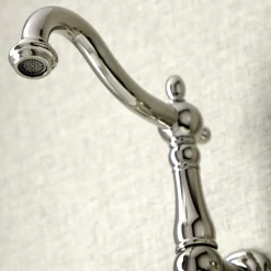 New KS125XPKL-P Duchess Two-Handle Wall Mount Bathroom Faucet Wall Mount