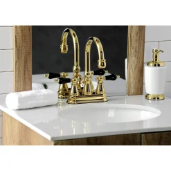 Best KS261XPKL-P Duchess 4 in. Centerset Bathroom Faucet with Brass Pop-Up 4