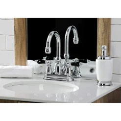 Best KS261XPKL-P Duchess 4 in. Centerset Bathroom Faucet with Brass Pop-Up 4
