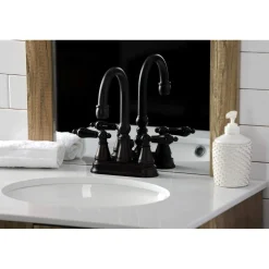 Best KS261XPKL-P Duchess 4 in. Centerset Bathroom Faucet with Brass Pop-Up 4