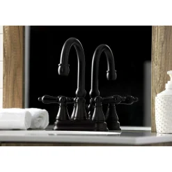 Best KS261XPKL-P Duchess 4 in. Centerset Bathroom Faucet with Brass Pop-Up 4