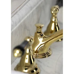 New KS556XPKL-P Duchess Widespread Bathroom Faucet with Brass Pop-Up 8