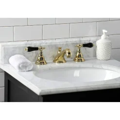 New KS556XPKL-P Duchess Widespread Bathroom Faucet with Brass Pop-Up 8