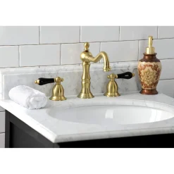 Clearance KS197XPKL-P Duchess Widespread Bathroom Faucet with Brass Pop-Up 8