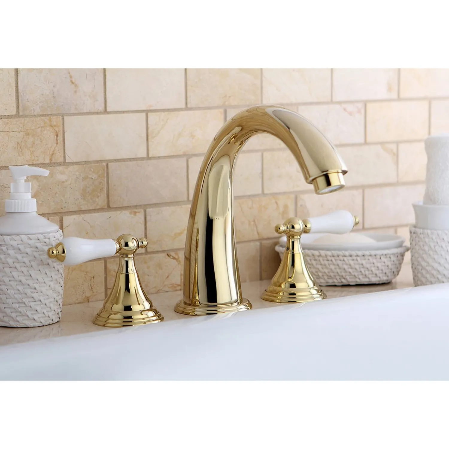 Outlet KS536XPL-P Vintage Roman 8.44" x 8" x 7.13" Tub Faucet Tub Faucets