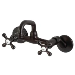 Discount KS212X-P Two-Handle Wall Mount Bar Faucet Wall Mounted Kitchen Faucets