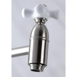 Outlet KS310XPX-P Restoration Two-Handle Wall Mount Pot Filler Wall Mounted Kitchen Faucets