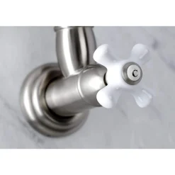 Outlet KS310XPX-P Restoration Two-Handle Wall Mount Pot Filler Wall Mounted Kitchen Faucets