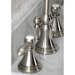New KS298XTAL-P Tudor Widespread Bathroom Faucet with Brass Pop-Up 8