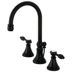 New KS298XTAL-P Tudor Widespread Bathroom Faucet with Brass Pop-Up 8