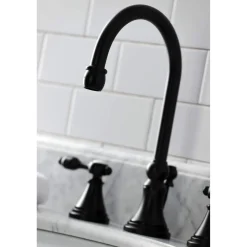 New KS298XTAL-P Tudor Widespread Bathroom Faucet with Brass Pop-Up 8